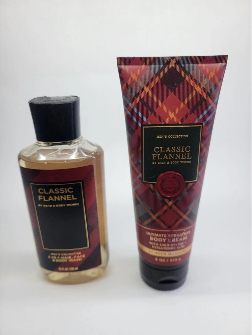 Bath & Body Works CLASSIC FLANNEL Body Cream & 3-in-1 Body face hair wash READ!!